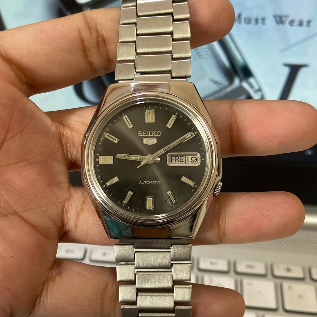 Seiko 5 7009-4040 railway time automatic men's made in Japan