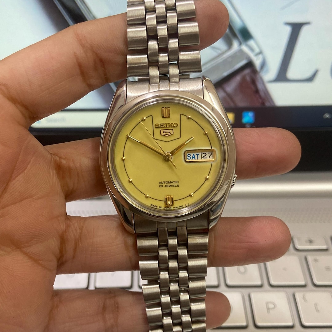 Vintage 1998 Seiko 5 Automatic 7S26-8210 Day-date Japanese Men's