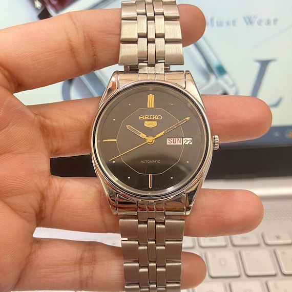 Vintage 1984 Seiko 5 Automatic 6309-8900 Day-date Japanese Men's
