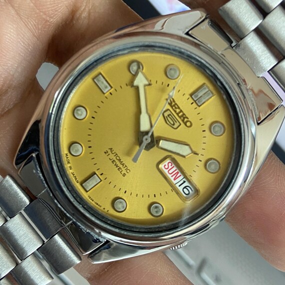 Vintage 1998 Seiko 5 Automatic 7S26-3160 Day-date Japanese Men's