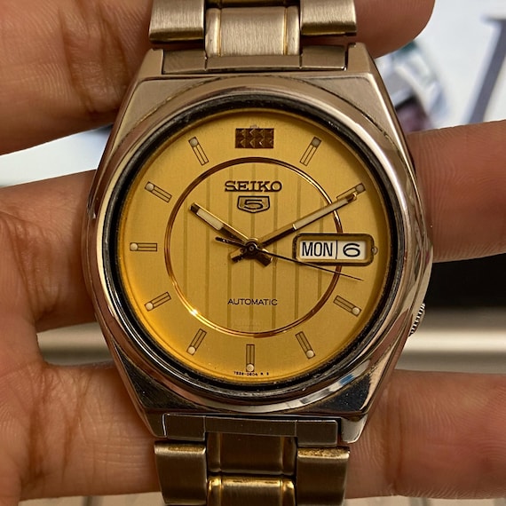 Vintage 1998 Seiko 5 Automatic 7S26-8760 Day-date Japanese Men's