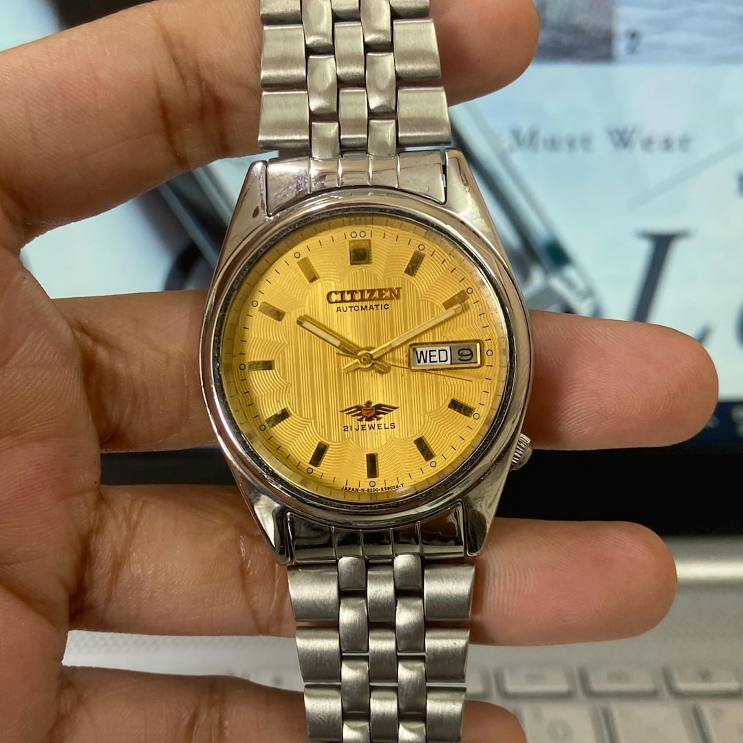 Buy Vintage 1988 Citizen Automatic 8200 Day-date Japanese Men's Wrist Watch  Online in India
