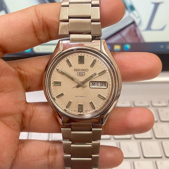 Vintage 1984 Seiko 5 Automatic 6309-8230 Day-date Japanese Men's