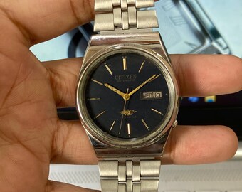 Vintage 1986 Citizen Automatic 8200 Day-date Japanese Men display picture 1