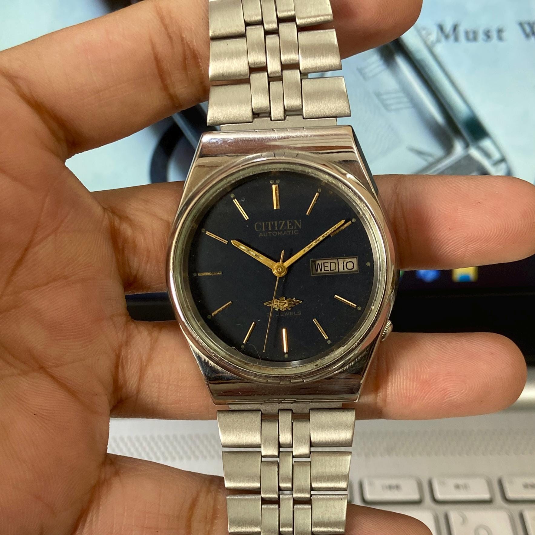 Vintage 1986 Citizen Automatic 8200 Day-date Japanese Men's Wrist