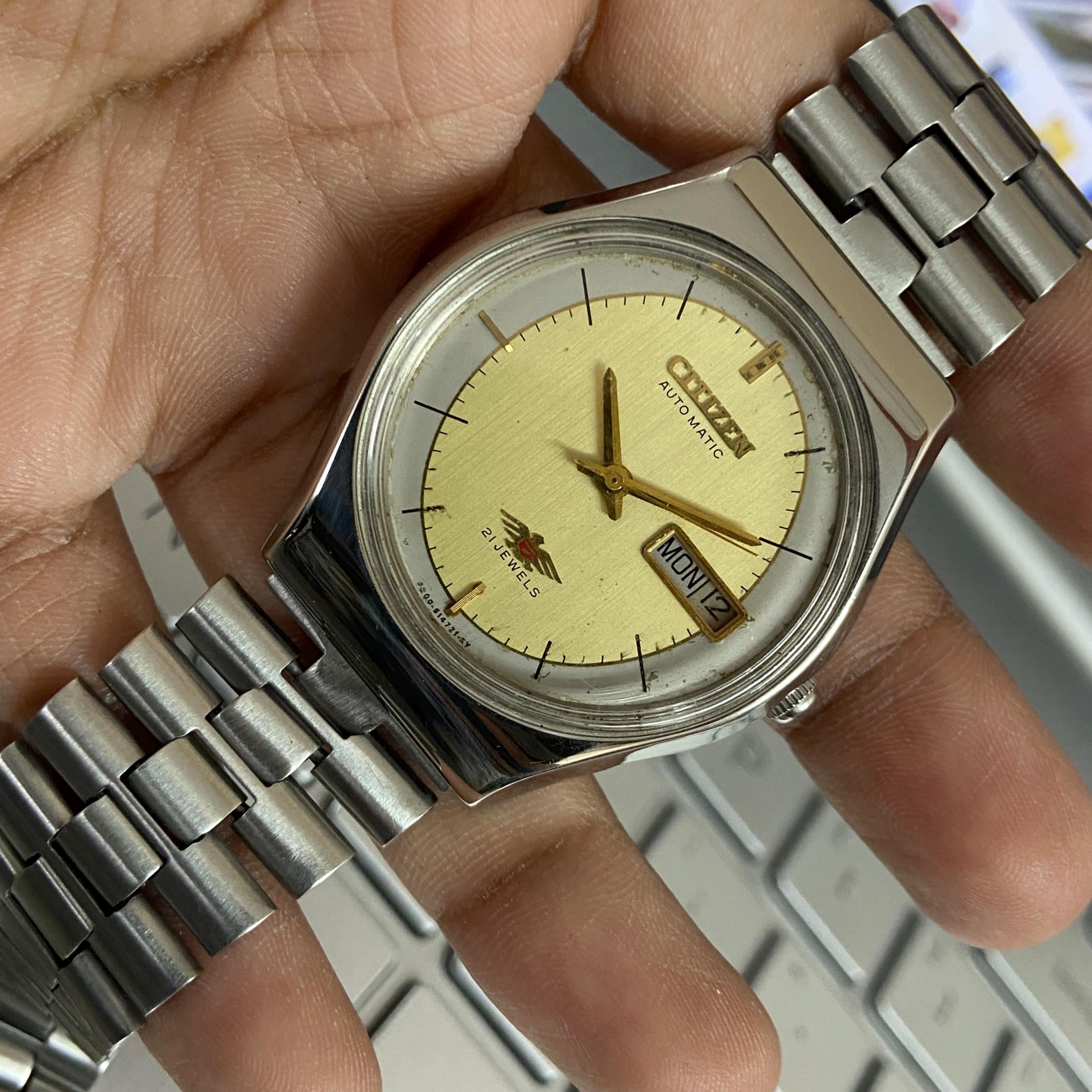 JAPAN VINTAGE CITIZEN 自動巻 82系 OH済 稼働 JAPAN VINTAGE CITIZEN 自動巻 82系 OH済 稼働 - メルカリ