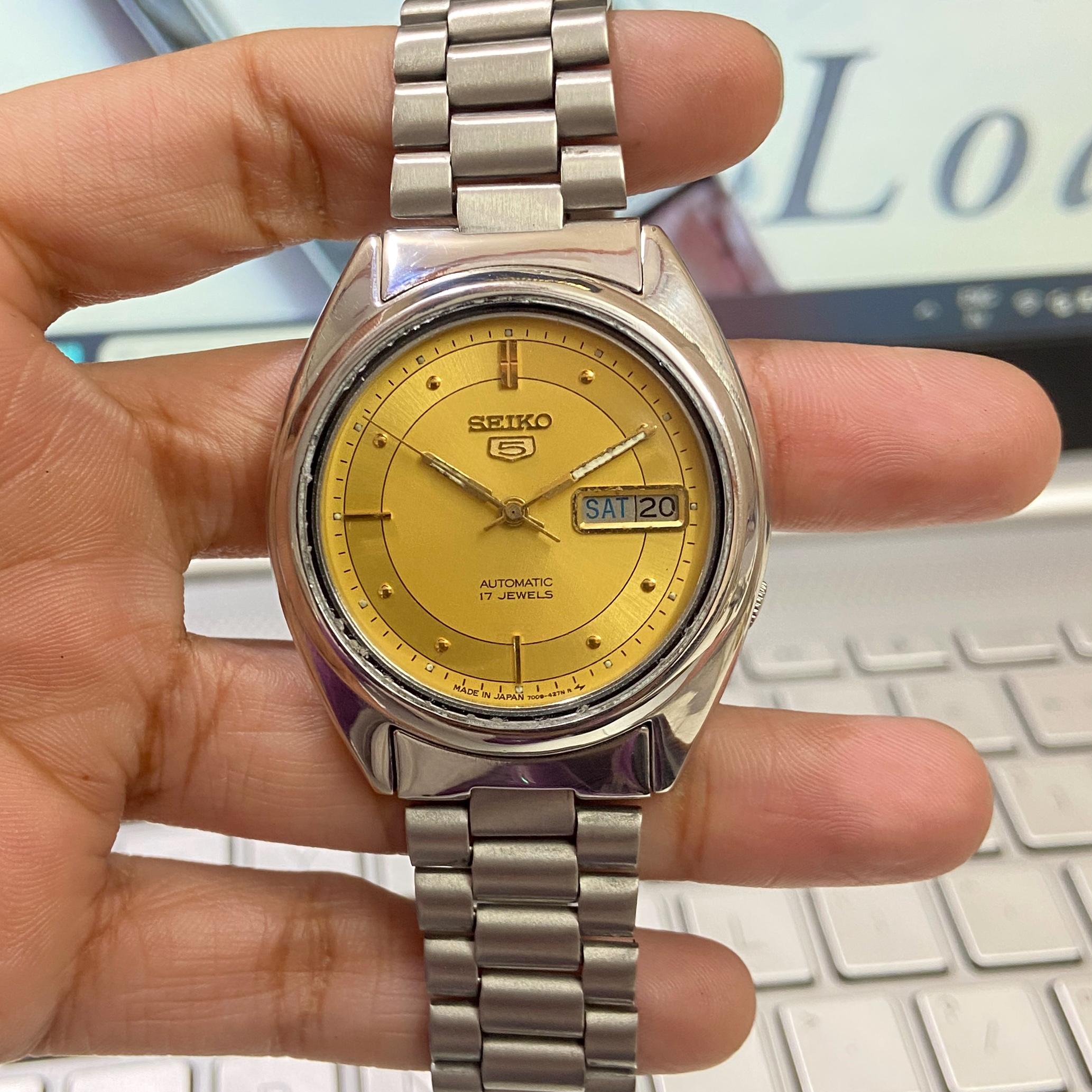 ヴィンテージ 1989 セイコー 5 オートマチック 7009-6000 デイデイト