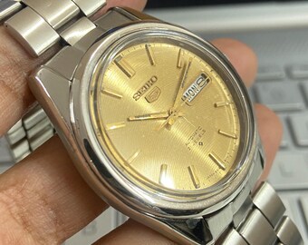 Vintage 1987 Seiko 5 Automatic 6319-8130 Day-date Japanese