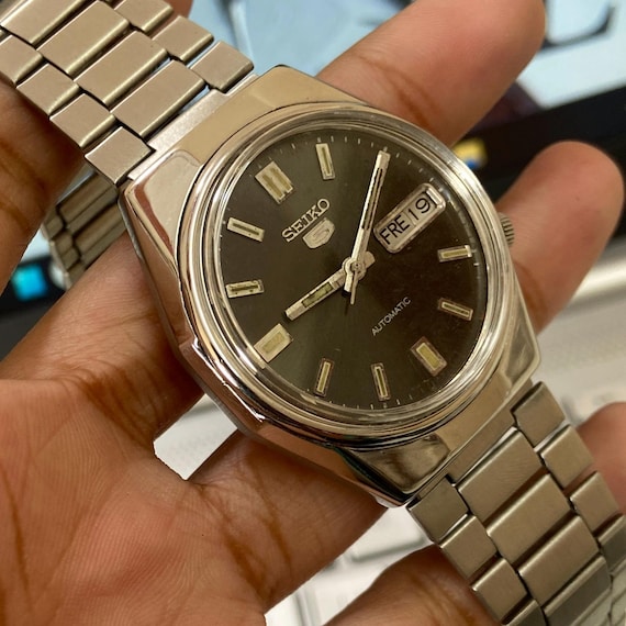 Vintage 1991 Seiko 5 Automatic 7009-8270 Day-date Japanese