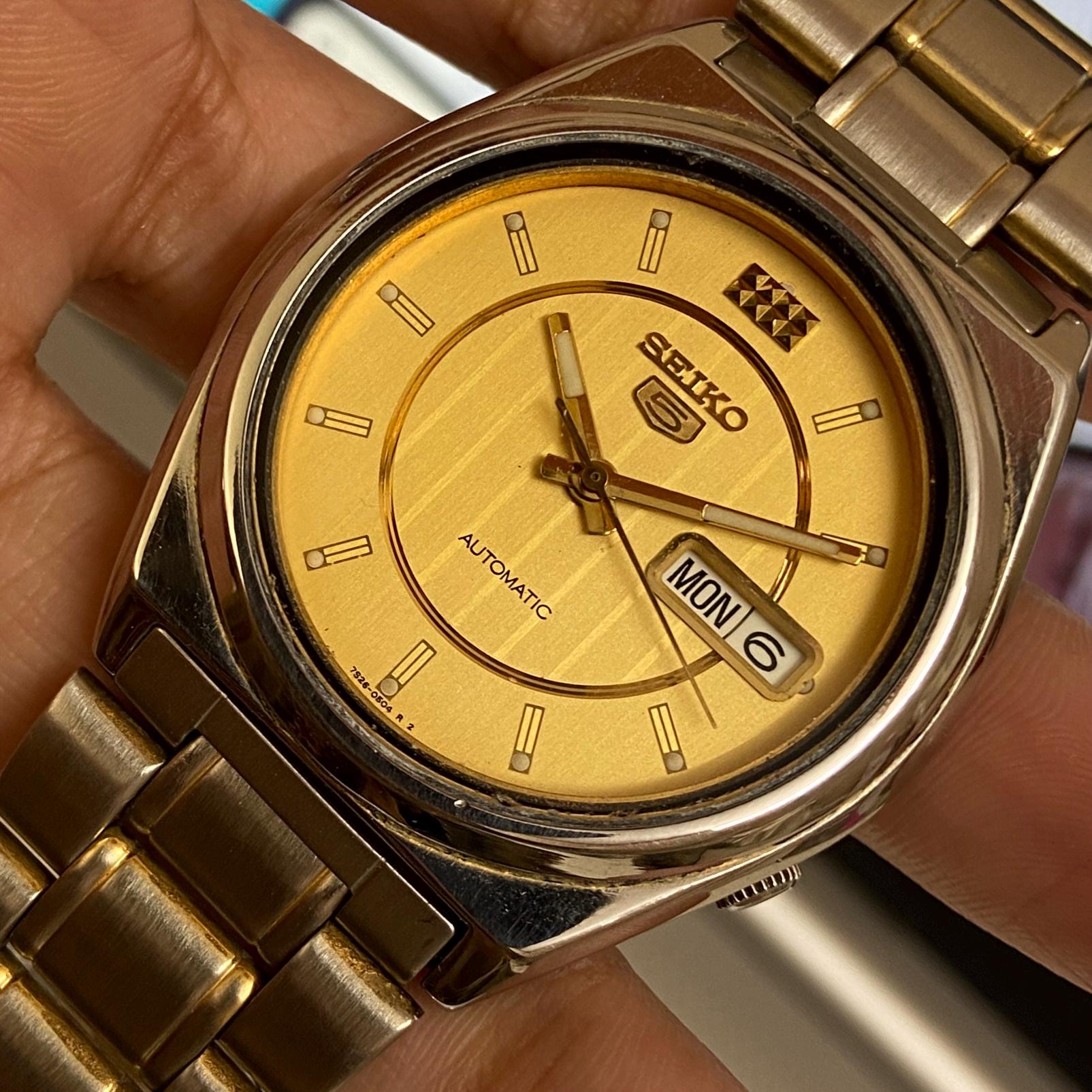 Vintage 1998 Seiko 5 Automatic 7S26-8760 Day-date Japanese