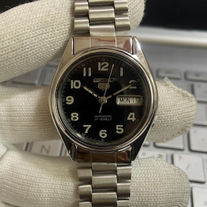 Vintage 1999 Seiko 5 Automatic 7S26-0070 Day-date Japanese Men's