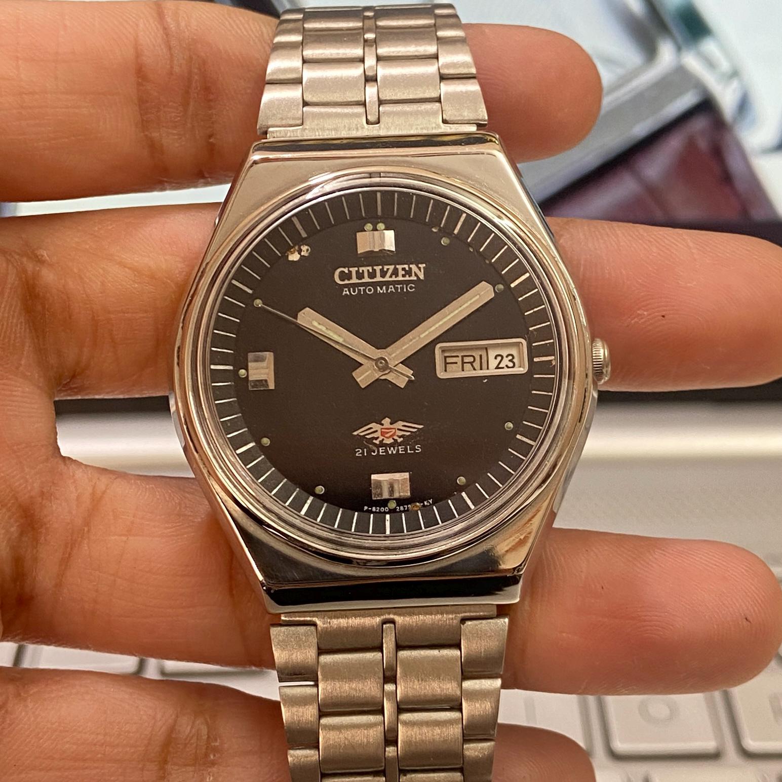 Vintage 1997 Citizen Automatic 8200 Day-Date Japanese Men&#39;s Wrist Watch