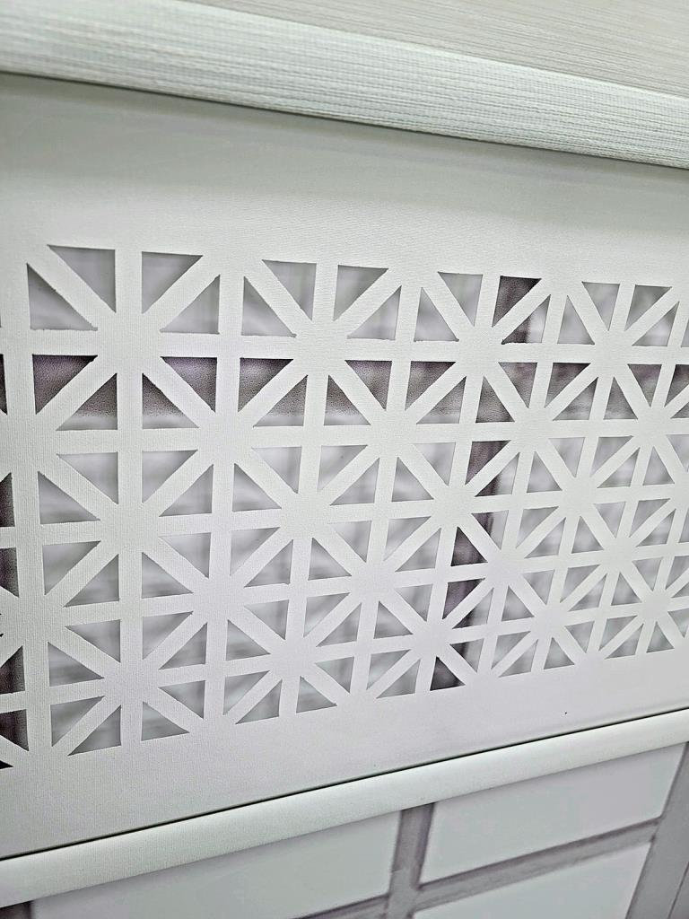 Plain Fabric Laser Cut Duble Mechanism Tulle and Roller Blinds Curtain, Color