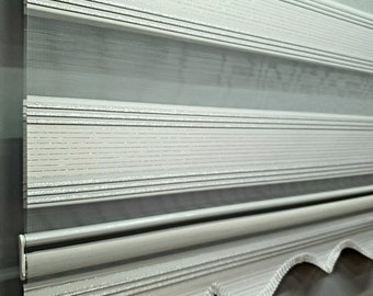 Glitter Fabric Plated Zebra Roller Blinds Curtain For All Room, Light filtering, MZ280 - See Personalization