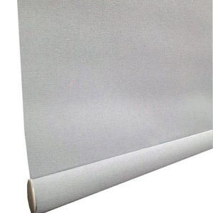 Gray Flat Matte Roller Blind: Light Filtering Fabric Curtain