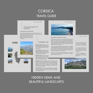 Corsica Travel Guide | Digital PDF | Corsica Hiking and Beach Map | Hidden Gems and Nature | Korsika Reiseführer auf Deutsch und Englisch