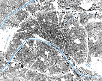 パリ フランス 市街地 道路地図 | svg png dxf pdf eps | ベクター