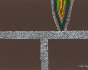 The Depression (the time of depression) - pastel drawing in digital format