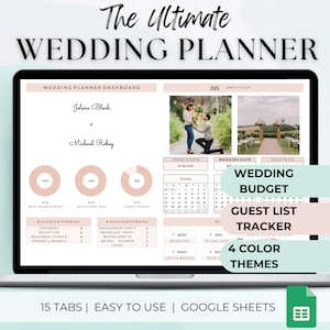 Wedding Planner Google Sheets, Wedding Planner Digital, Wedding Budget, Wedding Checklist, Wedding Timeline, Wedding Binder, Seating Chart