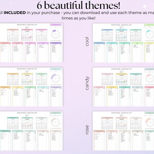 Editable packing checklist template, travel packing list, holiday packing list, trip checklist, travel essentials list, travel checklist image 2