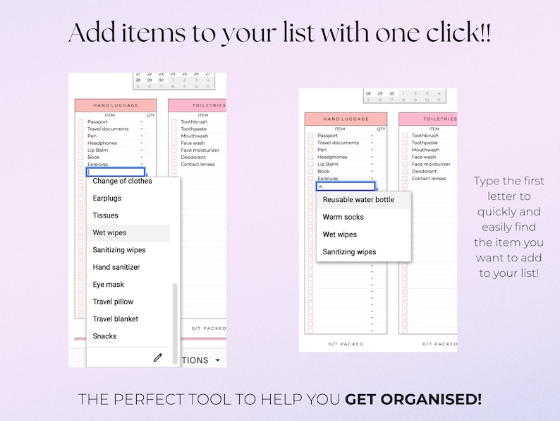 Editable packing checklist template, travel packing list, holiday packing list, trip checklist, travel essentials list, travel checklist image 6