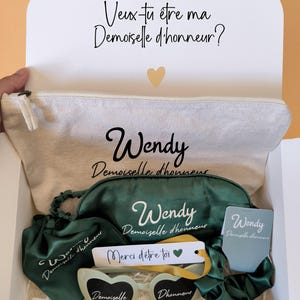 Personalized gift box for wedding witness or bridesmaid - Request for witness or bridesmaid