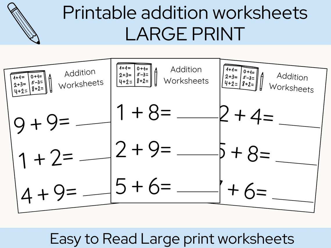 Addition Worksheets Printable Addition Worksheets Single Digit Addition ...