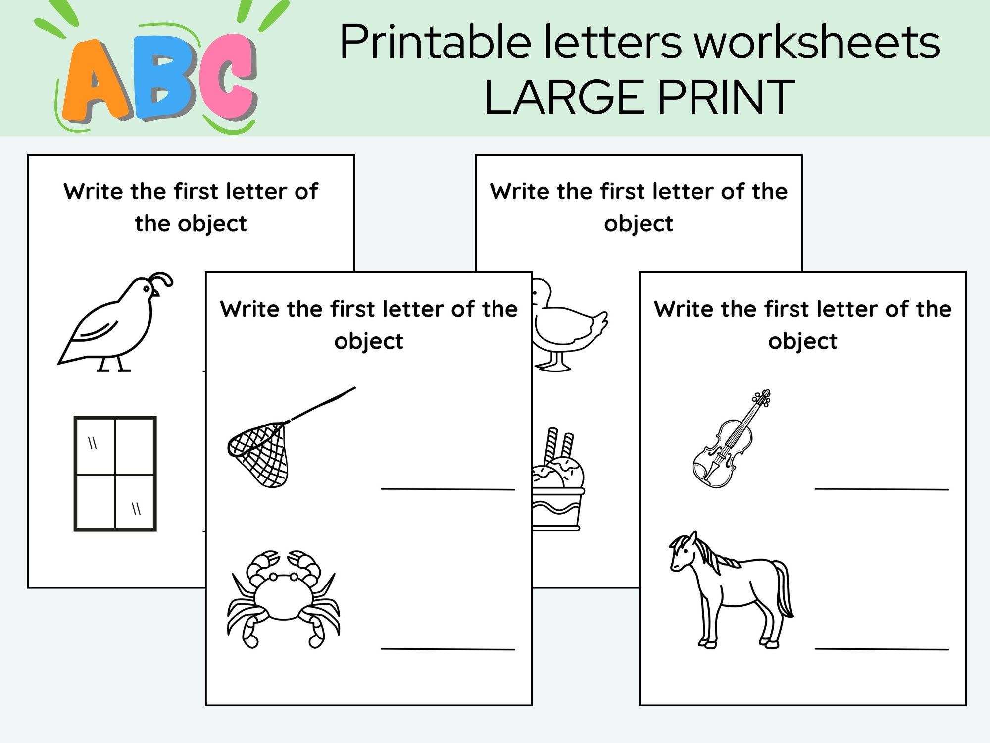 Learning Letters Worksheets Preschoolers Alphabet Worksheets for ...
