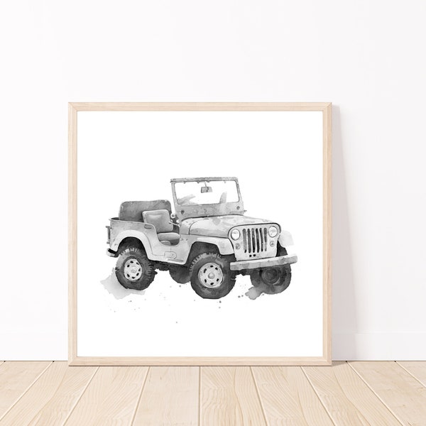 Kids room art jeep poster boys room decor jeep print kids room decor car prints jeep nursery wall art jeep nursery decor