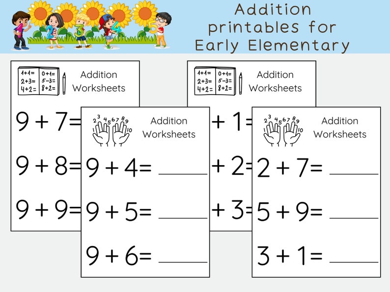 Addition Worksheets Large Print Printable Addition Worksheets Single Addition Worksheets Large Print Printable Addition Worksheets Single