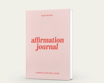 Journal des affirmations | Carnet personnalisé | Cahier personnalisé | journal des manifestations