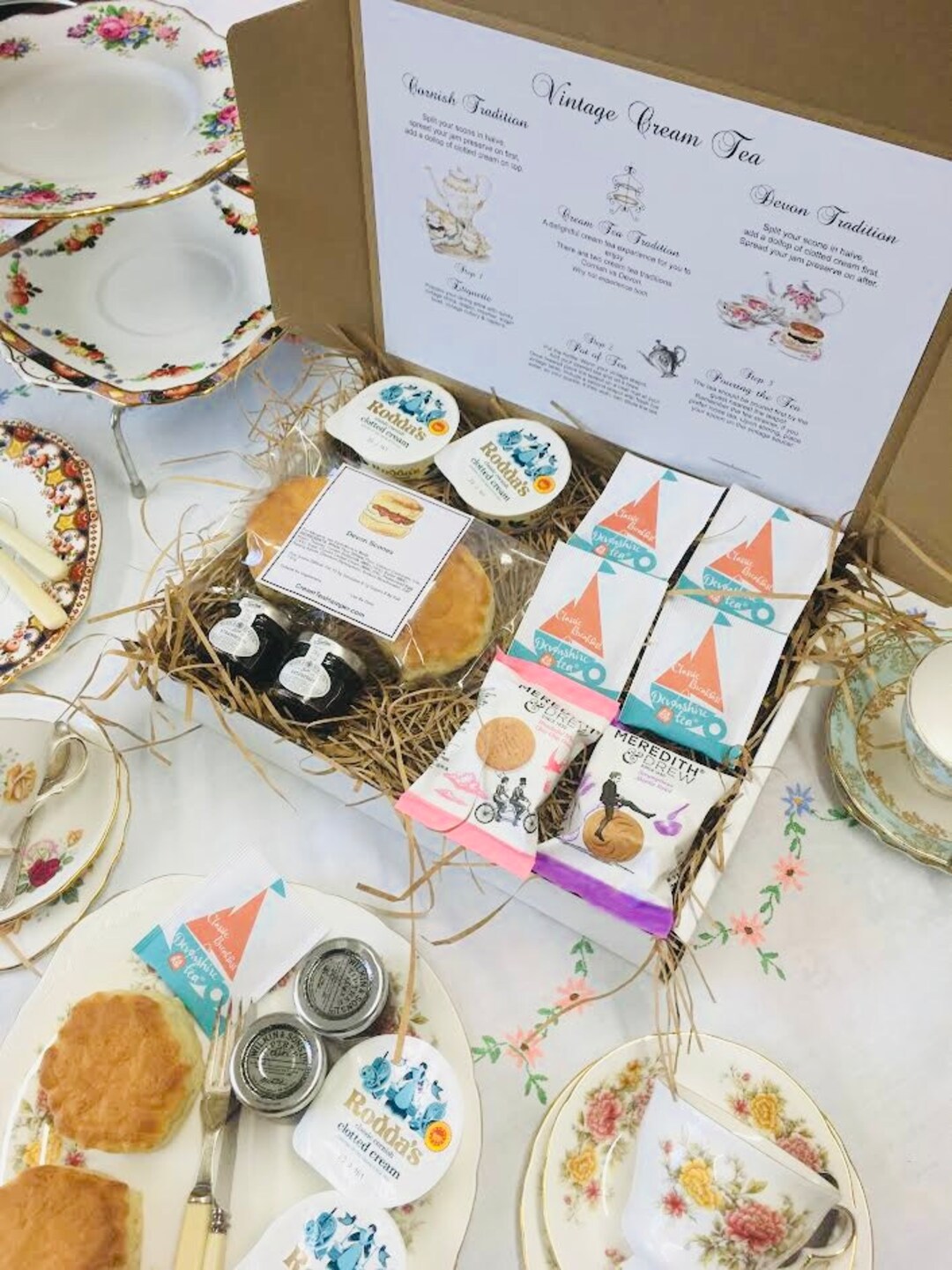 Devon Afternoon Tea Hamper for Two. Afternoon Tea Hamper by Post