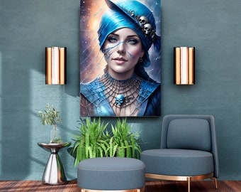 Ai Art Print, Ai digitale, Arte digitale stampabile, Download digitale, Arte della parete stampabile, Ritratto digitale, Arte digitale Ai, Download digitale Ai