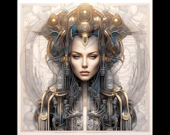 Creator of Destiny, Fantasy Art, Digital Download, Ai Art Print, Digital Ai, Digital Printable Art, Illustration, Instant Download, Images