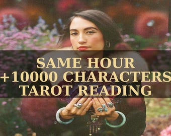Same Hour Tarot Reading, Love Reading Tarot, Psychic Reading, With Your Questions, Same Day, Tarot Reading, Love reading, Medium Reading