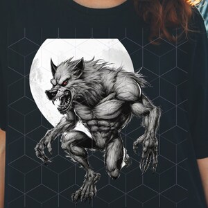 Werewolf Svg Filewerewolf Pngwolf Png Wolfman Pngwerewolf - Etsy
