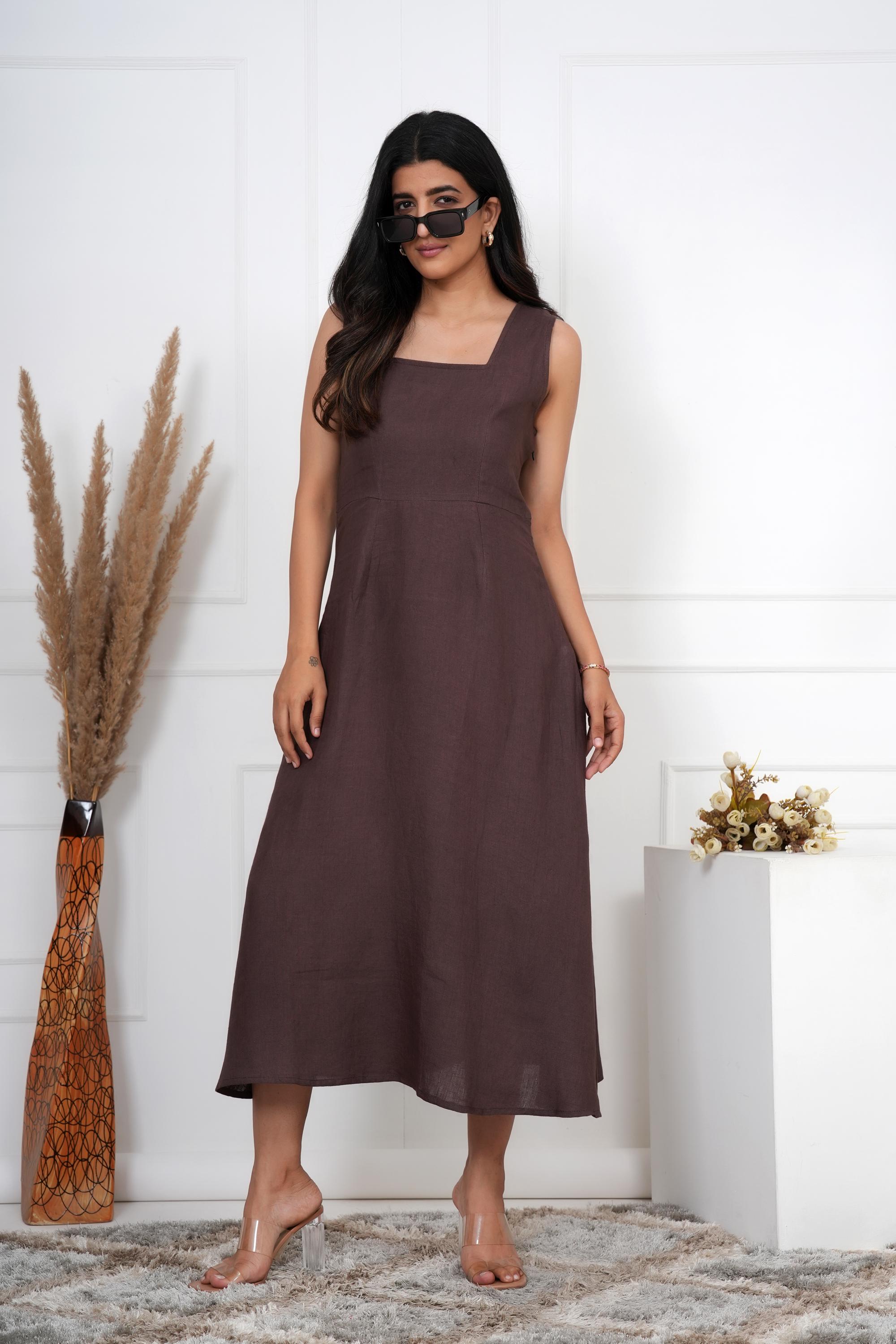 modest brown bridesmaid dresses Trinity Modest Long Sleeves Slit Long Chiffon Bridesmaid Dresses, Cabernet main image 0