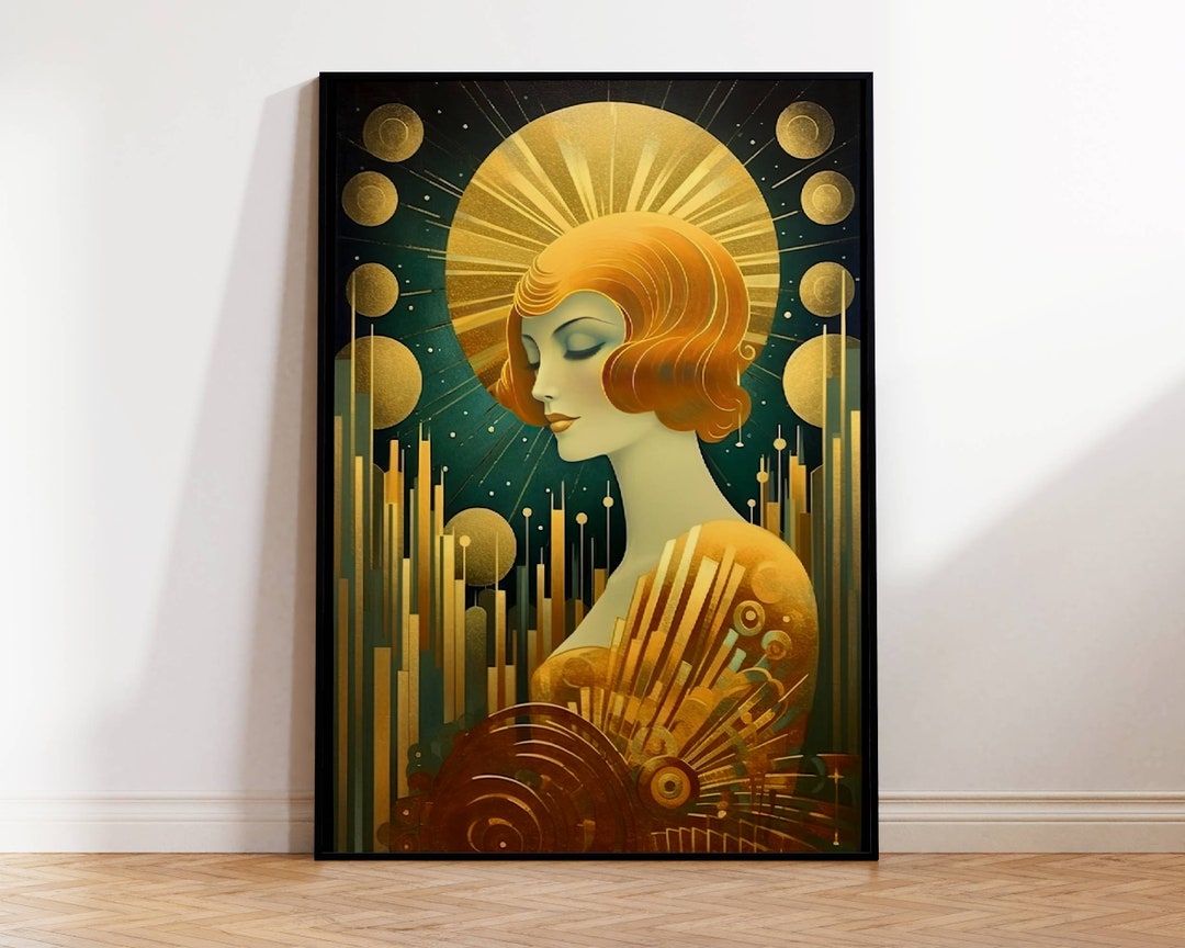 Art Deco Poster, Art Deco Wall Art, Art Deco Framed Prints, With or