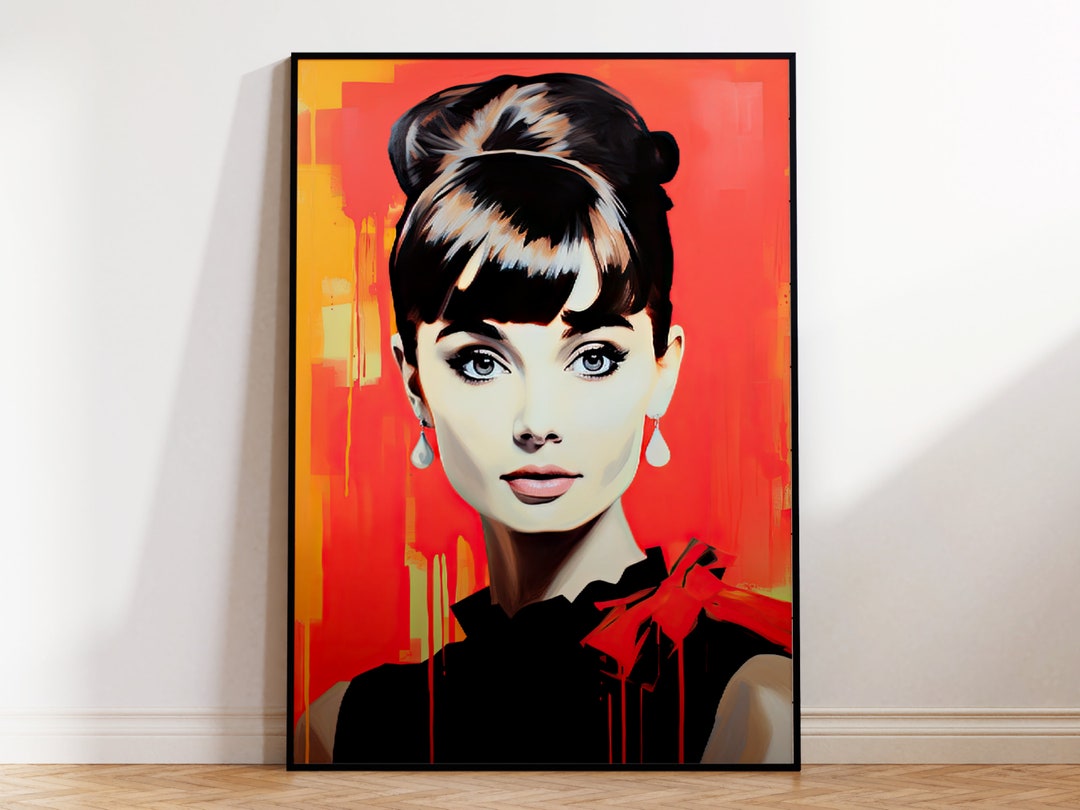 Audrey Hepburn Wall Art Poster Pop Art Posters With or Without Frame ...