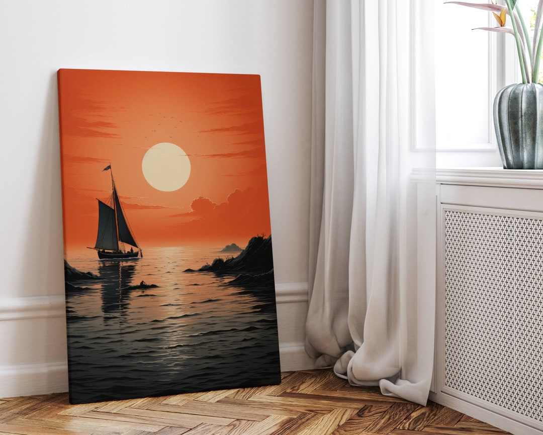 Sailing Canvas, Nautical Wall Art, Wall Decor, Ocean Wall Art, Maritime Art Prints, Sailboat