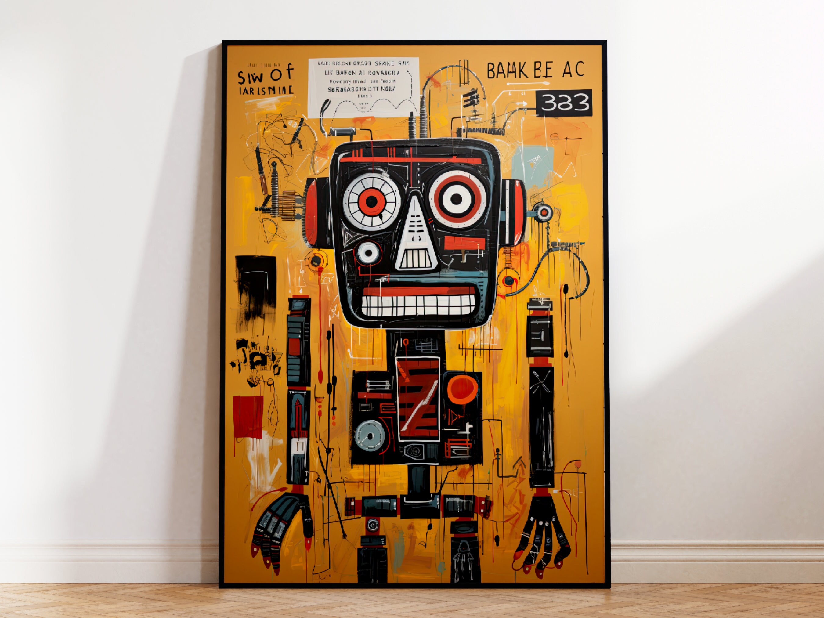 Basquiat Poster Basquiat Wall Art With or Without Frame 50X70 or 70X100