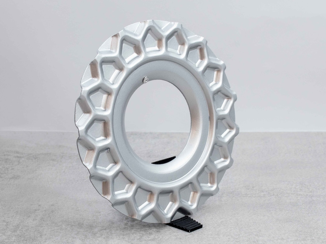 BBS RS用アルミワッフルプレートホイールセンターキャップ、171mm（4個
