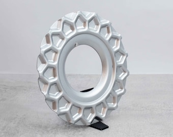 Aluminum Waffle Plate Wheel Center Caps for BBS RS, 171mm (Set of 4)