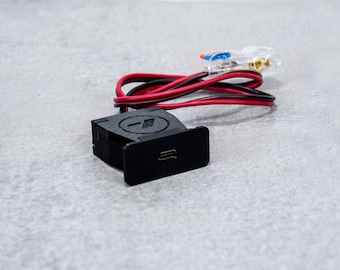 Center Button USB C Quick Charger Port - BMW E34 & E36