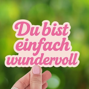 Motivatiesticker Je bent gewoon geweldig sticker zelfliefde positieve spreuk bevestiging cadeau-idee vinyl glanzend
