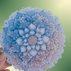Mandala Sticker Bloem Ornament Huisdecoratie Laptop Auto Dagboek Cadeau UV Weerbestendig