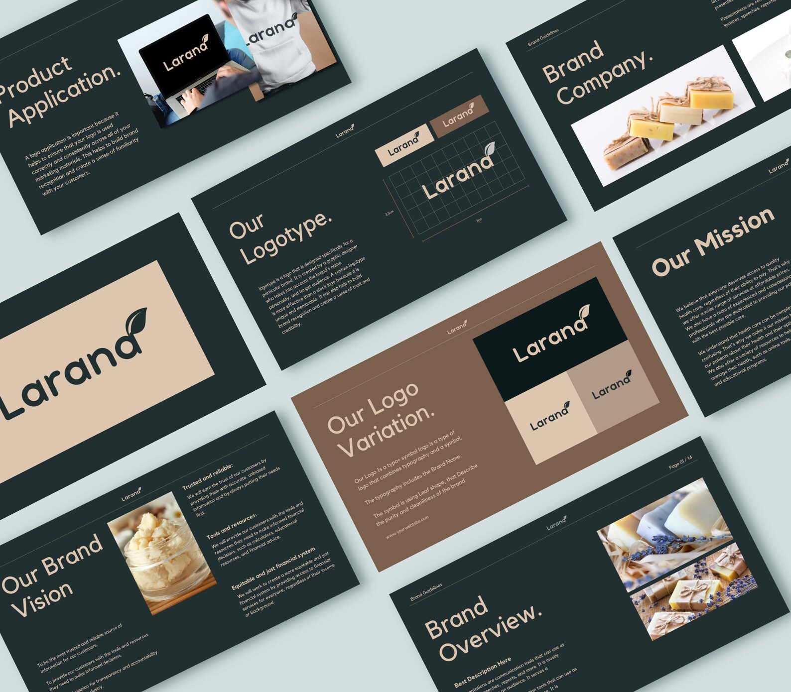 Editable Brand Guideline Templates for CANVA / CANVA Brand Presentation ...