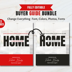 Real Estate Christmas Buyer Guide, Real Estate Template, Home Buyer Packet, Real Estate Marketing, Guide For Realtor, v1, instant download