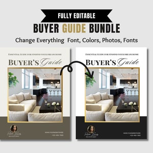 Real Estate Home Buyer Guide, Real Estate Buyer Packet, Real Estate Template, Real Estate Buyer Book, Buyer Presentation, buyer guide