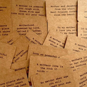 Caja de 24 tarjetas con citas variadas para el Día de la Madre, citas motivacionales, tarjetas de positividad, regalo de amor, cumpleaños de mamá, mensaje de consuelo, lazo rosa